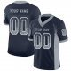 Men's Custom Navy Light Gray-White Mesh Drift Fashion Football Jersey