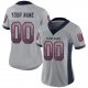 Men's Custom Light Gray Navy-Scarlet Mesh Drift Fashion Football Jersey