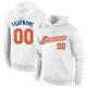 Men's Custom Stitched White Orange-Royal Sports Pullover Sweatshirt Hoodie