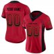 Men's Custom Red Black-Orange Mesh Drift Fashion Football Jersey