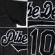 Men's Custom Black White-Gray Authentic Throwback Rib-Knit Baseball Jersey Shirt