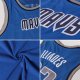 Men's Custom Blue White-Black Authentic Throwback Basketball Jersey