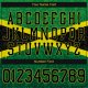 Men's Custom Graffiti Pattern Black-Green 3D "Jamaica" Authentic Baseball Jersey