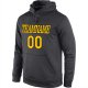 Men's Custom Stitched Anthracite Gold-Black Sports Pullover Sweatshirt Hoodie