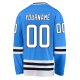 Men's Custom Powder Blue White-Navy Hockey Jersey