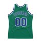 Men's Custom Kelly Green Royal-White Authentic Throwback Basketball Jersey