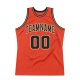 Men's Custom Orange Black-Old Gold Authentic Throwback Basketball Jersey