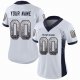 Men's Custom White Navy-Old Gold Mesh Drift Fashion Football Jersey