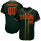 Men's Custom Green Red-Gold Authentic Baseball Jersey