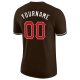 Men's Custom Brown Red-Cream Performance T-Shirt