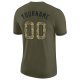 Men's Custom Olive Camo-Black Salute To Service Performance T-Shirt