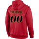 Men's Custom Stitched Red Black-Old Gold Sports Pullover Sweatshirt Hoodie