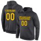 Men's Custom Stitched Anthracite Gold-Black Sports Pullover Sweatshirt Hoodie