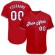 Men's Custom Red White-Royal Authentic Baseball Jersey