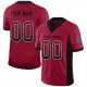 Men's Custom Cardinal Black-White Mesh Drift Fashion Football Jersey