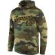 Men's Custom Stitched Camo Navy-Gold Sports Pullover Sweatshirt Hoodie