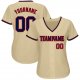 Men's Custom Gold Navy-Red Authentic Baseball Jersey