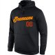 Men's Custom Stitched Black Gold-Red Sports Pullover Sweatshirt Hoodie