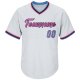 Men's Custom White Light Blue-Pink Authentic Throwback Rib-Knit Baseball Jersey Shirt