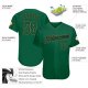 Men's Custom Kelly Green Kelly Green-Old Gold Authentic Baseball Jersey