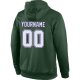 Men's Custom Stitched Green White-Purple Sports Pullover Sweatshirt Hoodie