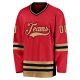 Men's Custom Red Old Gold-Black Hockey Jersey