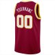 Men's Custom Maroon White-Gold Round Neck Rib-Knit Basketball Jersey