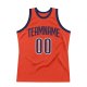 Men's Custom Orange Navy-White Authentic Throwback Basketball Jersey