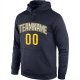 Men's Custom Stitched Navy Gold-White Sports Pullover Sweatshirt Hoodie