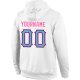 Men's Custom Stitched White Light Blue-Pink Sports Pullover Sweatshirt Hoodie