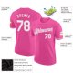 Men's Custom Pink White Performance T-Shirt