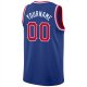 Men's Custom Royal Red-White Round Neck Rib-Knit Basketball Jersey