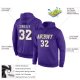 Men's Custom Stitched Purple White-Old Gold Sports Pullover Sweatshirt Hoodie