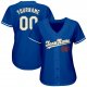 Men's Custom Royal White-Old Gold Authentic Baseball Jersey