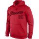 Men's Custom Stitched Red Red-Black Sports Pullover Sweatshirt Hoodie