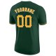 Men's Custom Green Gold-White Performance T-Shirt