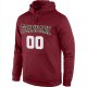 Men's Custom Stitched Burgundy White-Cream Sports Pullover Sweatshirt Hoodie